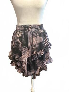 Misa Los Angeles Palma layered ruffle skirt San Miguel palm